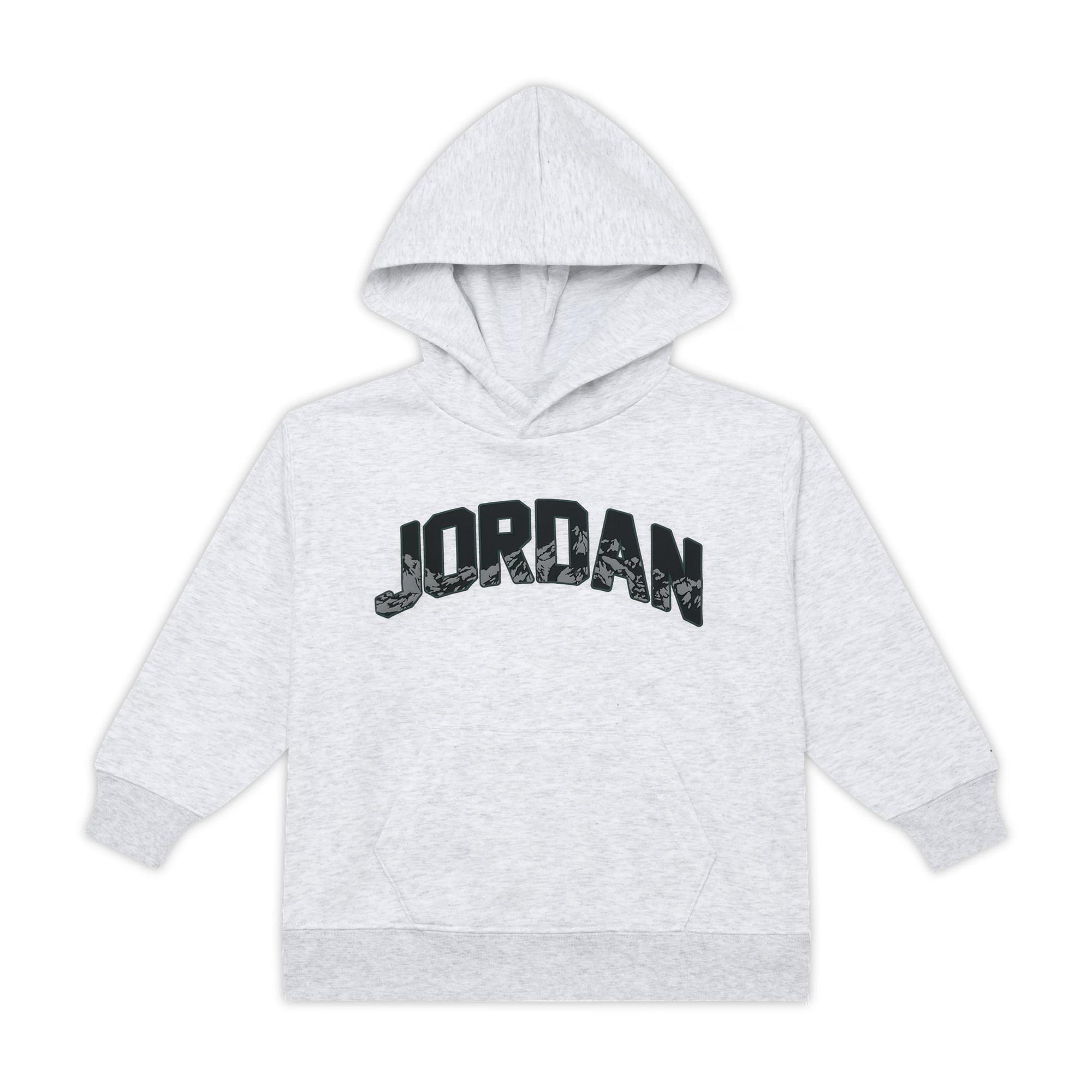 

Jordan Gift Giving Mountain Fleece Hooded Pullover Long Sleeve Kids tops IQ2951-051 L