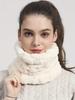 Faux Fur Plush Infinity Scarf Solid Color Soft Neck Gaiter Cute Plain Coldproof Neck Warmer Ski Mask For Women Daily Uses Winter Outdoor