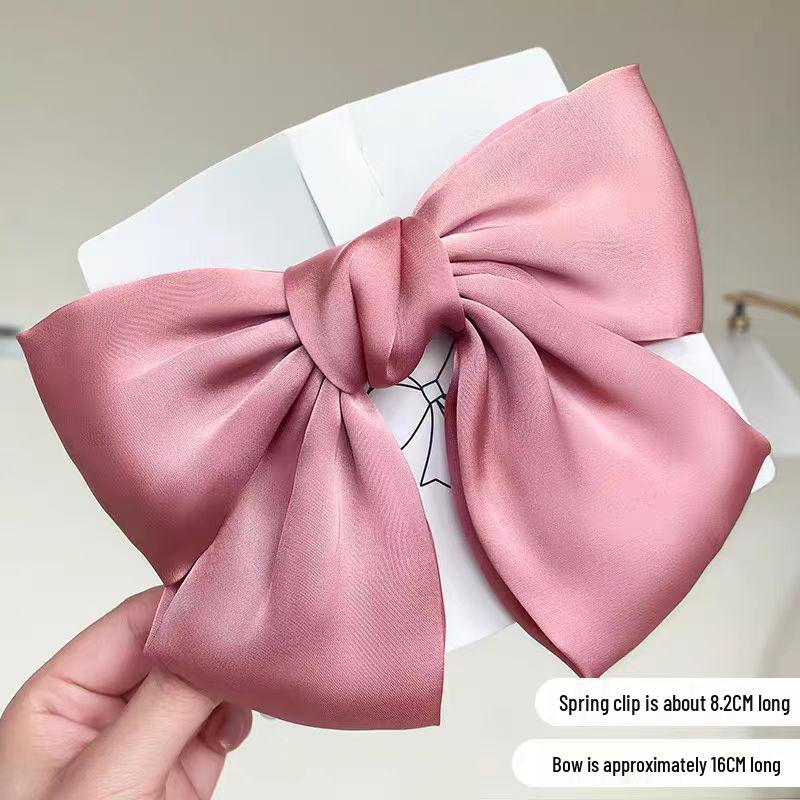 Large Red Bow Hair Clip Headwear for Women - 2025 Edition: Stylish Hair Accessory for Back of Head