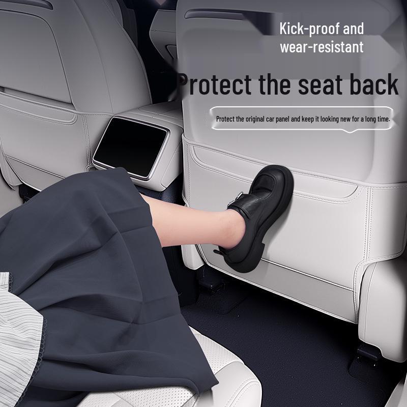 Tapis de protection pour le bas des sièges arrière Hongqi HS6 PHEV - Accessoires d'intérieur pour la protection des sièges arrière.