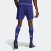 Adidas FW22 Afa A Sho Striped Logo Straight Football Shorts Men Shorts Purple HB9213