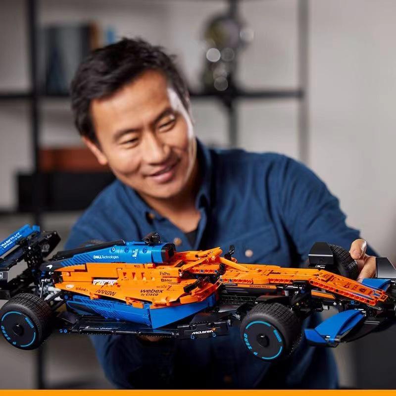 Compatible McLaren F1 Race Car 42141 - Advanced Formula Technology Building Blocks