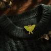 Enamel Lapel Pin Vintage Moth Brooch, Cartoon Insect Alloy Pin, Men Lightweight Clothes Women Jewelry Accessories for Suit Dress Coat Scarf
