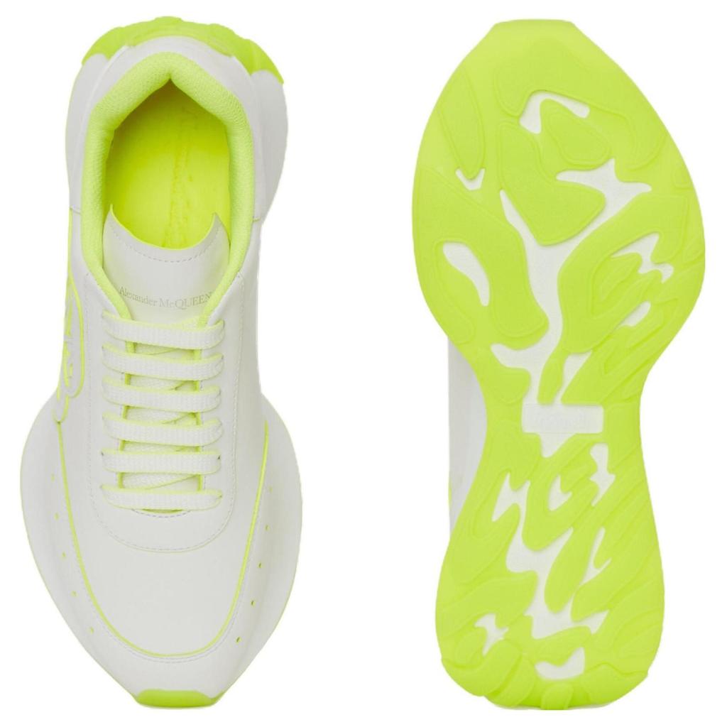Alexander Mcqueen Sprint Runner 'White Acid Yellow' Women's 718361WIC9D8954