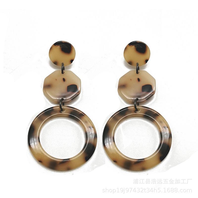 

JMXD-Ацетатные геометрические серьги Y2K в стиле чанки для женщин, корейский шик, минималистичные, универсальные, преувеличенные, серьги-пусеты и клипсы