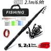 Carbon Sea Fishing Rod Set for Long Cast and Boat Fishing