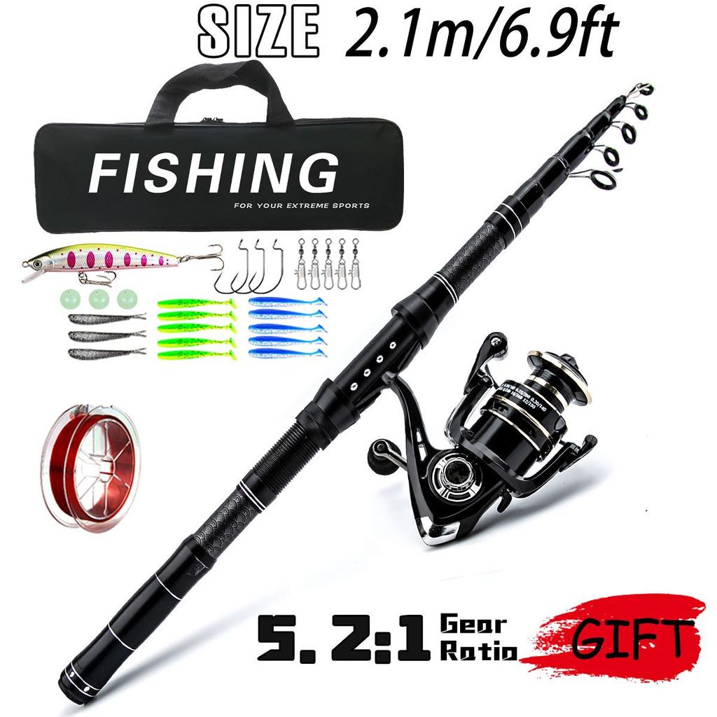 Carbon Sea Fishing Rod Set for Long Cast and Boat Fishing