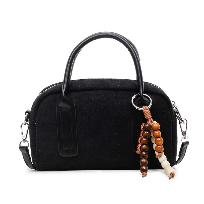 Niche Bag Women's New Handbag Small Bag Suede Small Square Bag Versatile Simple Shoulder Messenger Bag