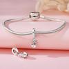 Beads Copper Charms Original Pink Tea Cup Claw Print Pendant Beads Fit Bracelet Jewelry Diy Women Gift Accessory