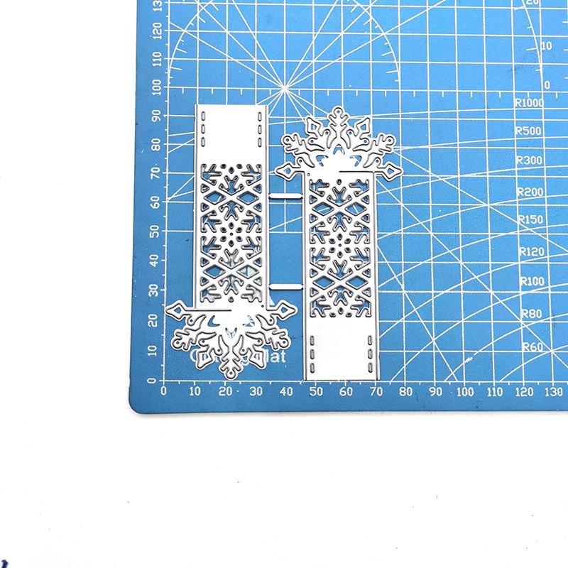 Embossed Die Template Christmas Snowflake Greeting Card Bookmark Scrapbooking DIY Cutting Die Carbon Steel Die