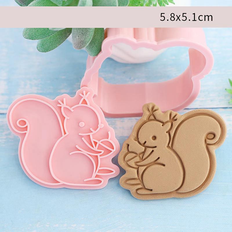 8 Stück/Set Keksausstecher Waldtierform Plätzchenausstecher Zuckerguss Fondant Kuchen Dekoration Werkzeug