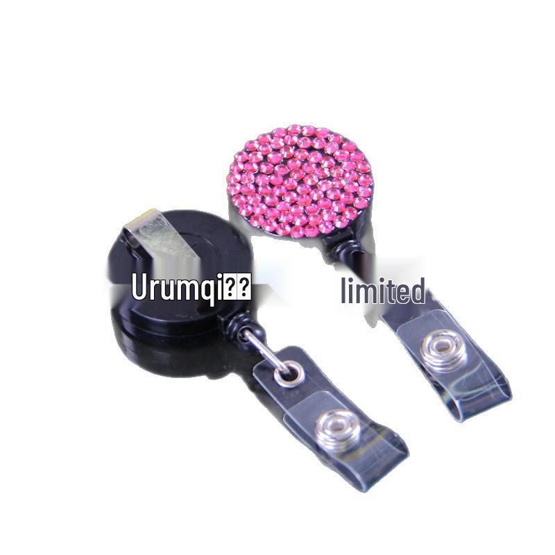 

Hot Selling Retractable Rhinestone Lanyard, Long Crossbody Style, Fashionable ID Card Holder 3.2