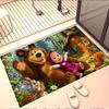 Masha and The Bear Print Rug, Washable Floor Carpet, For Entryway Dorm Laundry Room Office Study, Home Decor Birthday Christmas Gift