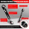 Plumbing Tool, Angleon Wrench Professional Plumber Wrench Tool for Installing New Compression