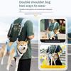 Soft Pet Carrier Bags Breathable Adjustable Dog Sling Harness with Safety Strap and Pocket Big Capacity Dog Duffel Bag Summer