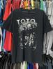 Maglietta Unisex Nera Tour Europeo Band Rock Toto Dalla S alla 4XL Maglietta Unisex