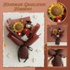 Graduation Gift Bouquet, Hand Woven Bouquet, Yarn Knitted Mixed Bouquet, Given To Friends And Children Who Have Graduated