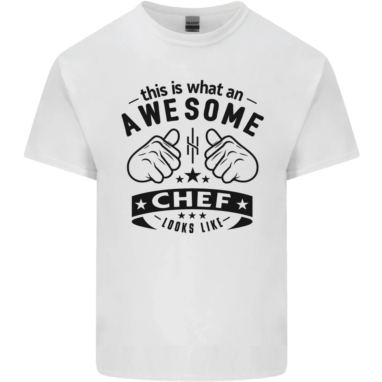 Awesome Chef Looks Like Funny Cooking Kids T-Shirt Childrens S