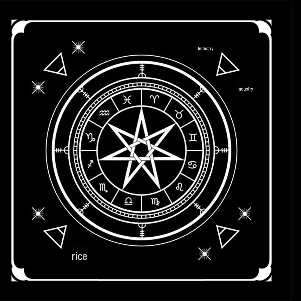 Hexagonal Prism Crystal Pendant Tarot Cloth Set for TikTok and Xiaohongshu Live