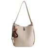 Pu Retro Fashion Water Bucket Bag For Daily Casual Womens Shoulder Purse