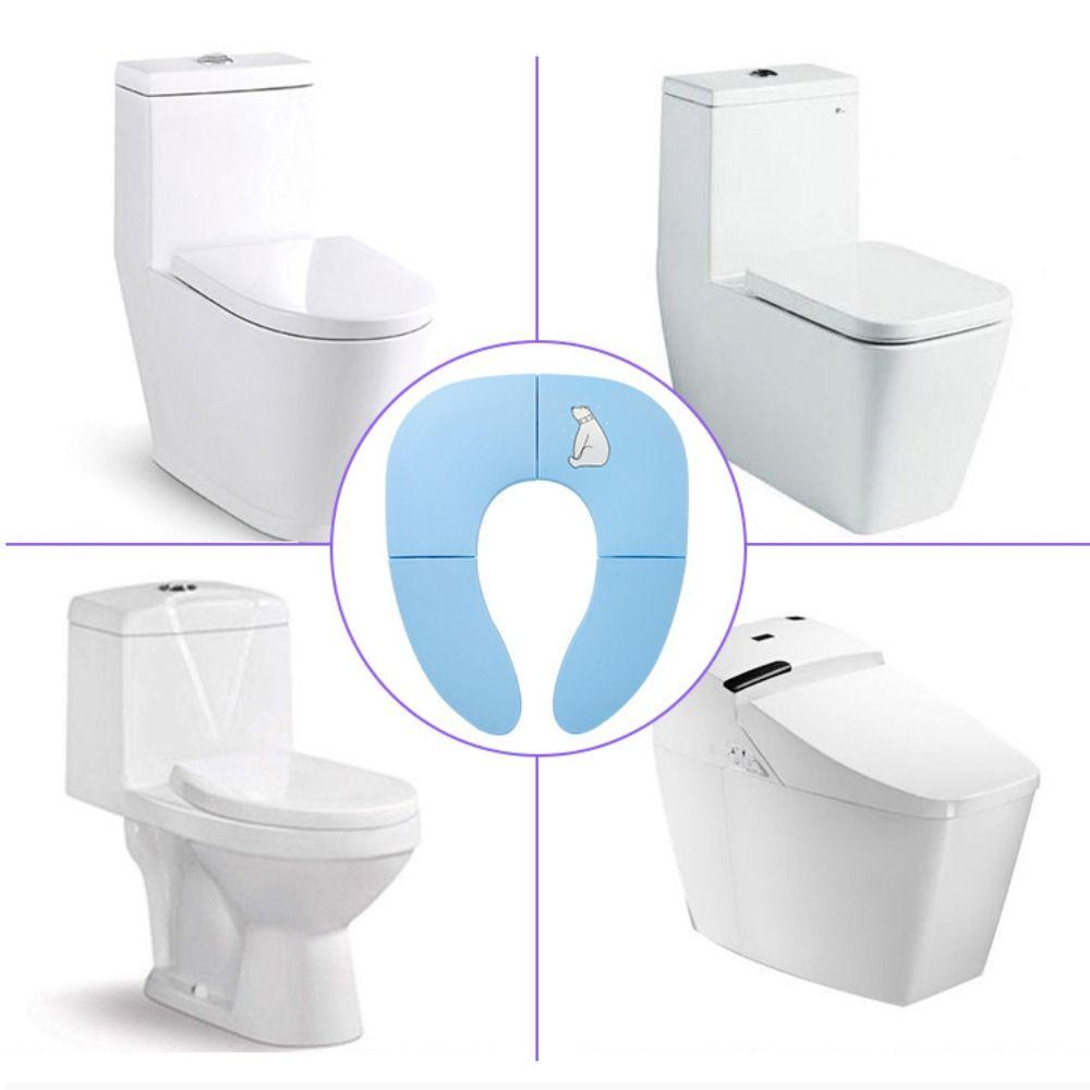 Washable Baby Travel Toilet Seat Cartoon Travel Potty Seat Toilet Training Seat  Public Restrooms