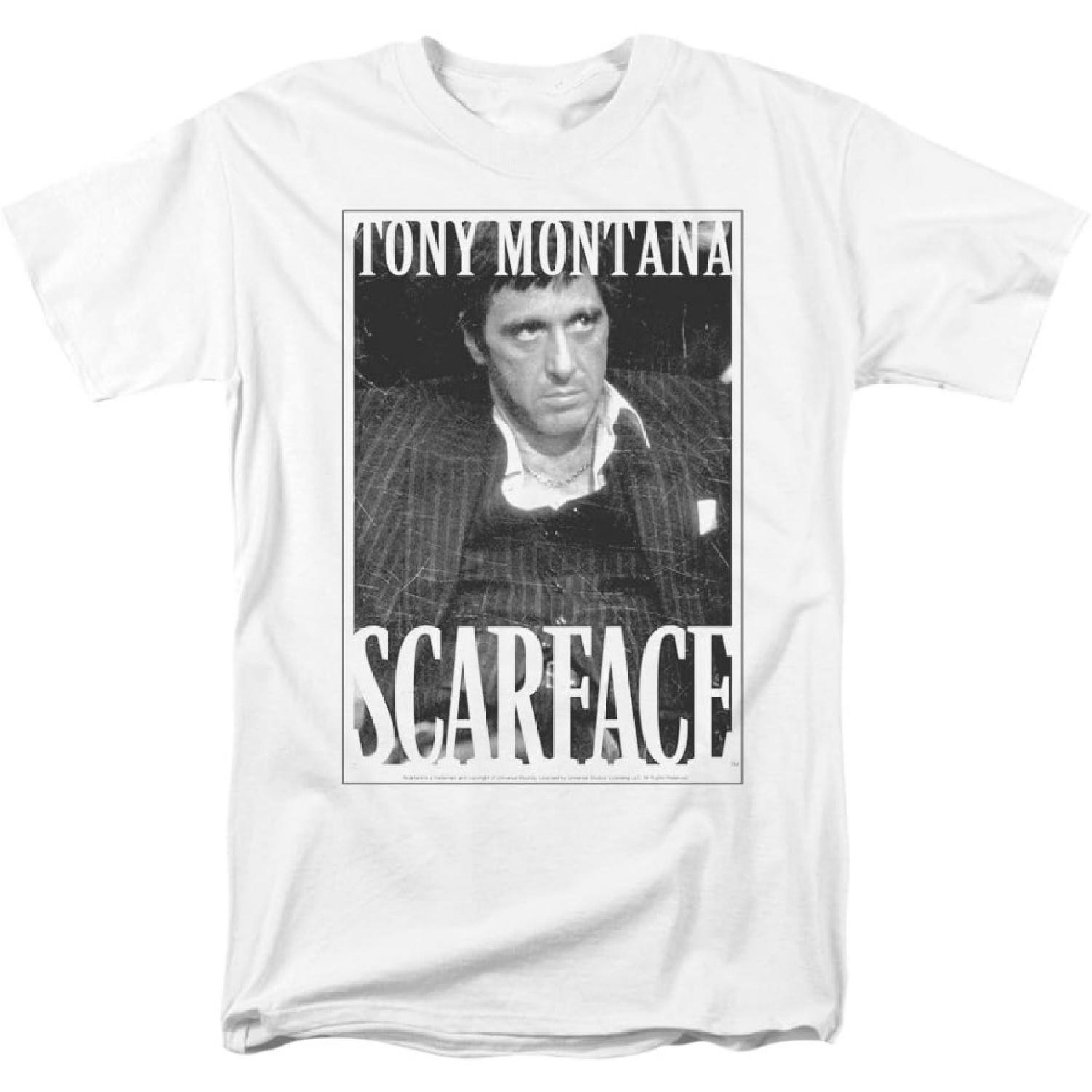 Popfunk Классическая футболка Scarface Тони Монтана S белый