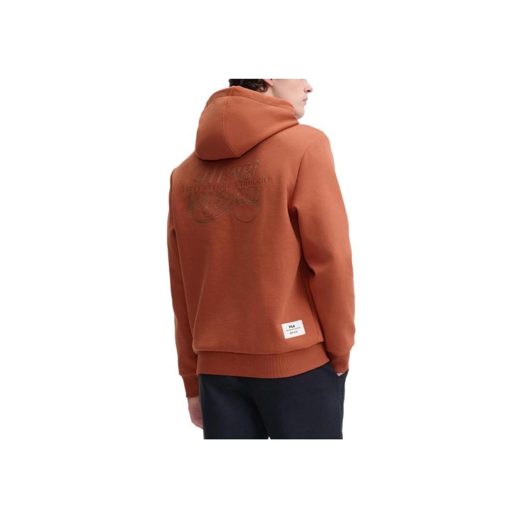 New FILA X LUSUO Sweatshirt Men Evening Beauty Orange F11M448217F-OR
