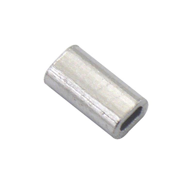 100pcs Pack Premium Single Aluminum Sleeves for Monofilament Rigging Trace Leader Crimps 1.0mm 1.2mm 1.5mm