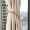 2pcs Polyester Hanging Ball Tiebacks Tassel Fixings Rope Curtain Fasteners  For Home, Bedroom