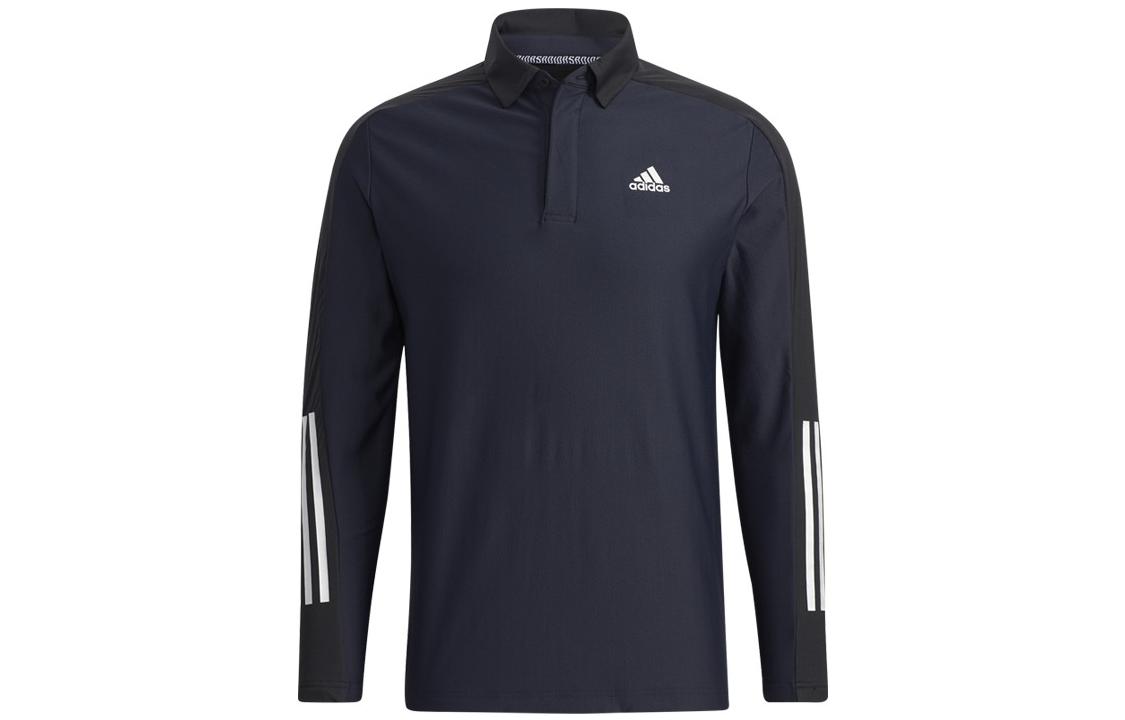 Adidas Polo Shirts Men s Black Polo Collar Moderate Straight Fit GT3424 S