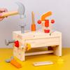 Kids Wooden Tool Bench Set with Repair Tools - Montessori Workbench, Construction & Educational Toy, Christmas Birthday Gifts