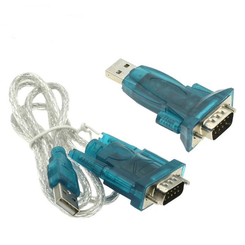 1 Pcs Hl-340 New Usb To Rs232 Com Port Serial Pda 9 Pin Db9 Cable Adapter Support Windows7-64