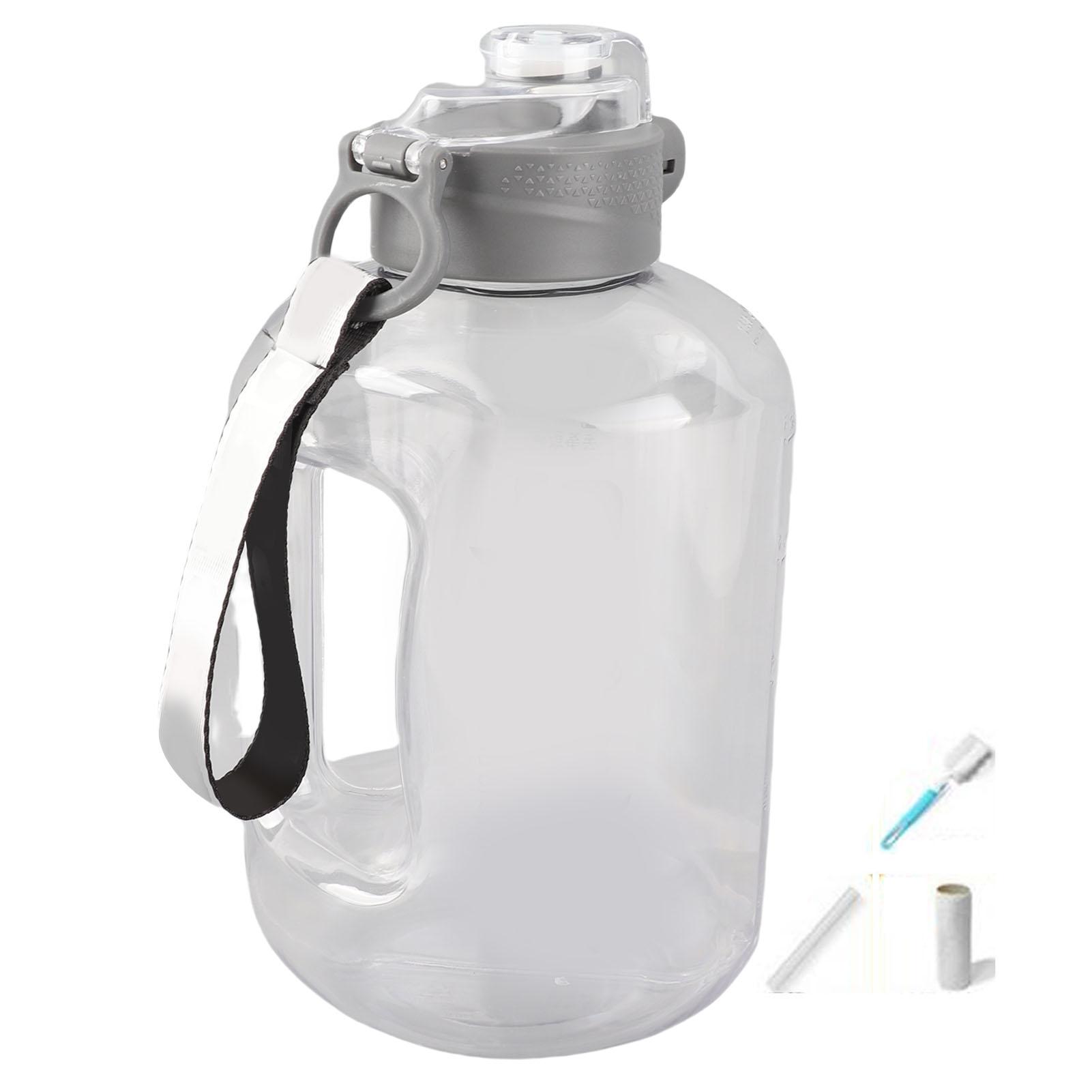 

Портативная бутылка для воды 1,7 л большой емкости, утолщенный пластиковый контейнер для питья, чайник для спорта