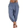 Letní dámské chladivé kalhoty ležérní volné široké nohavice nadměrná velikost pohodlné volnočasové kalhoty