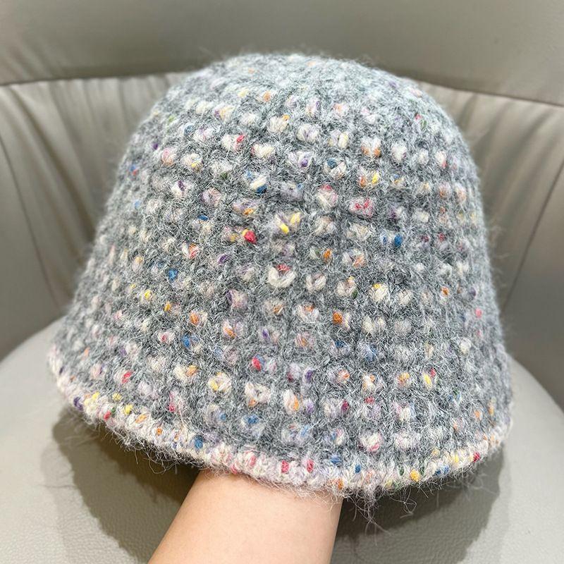 Colorful Woolen Hat for Women In Autumn and Winter Warm and Ear Protecting Versatile Knitted Hat for Fishermen