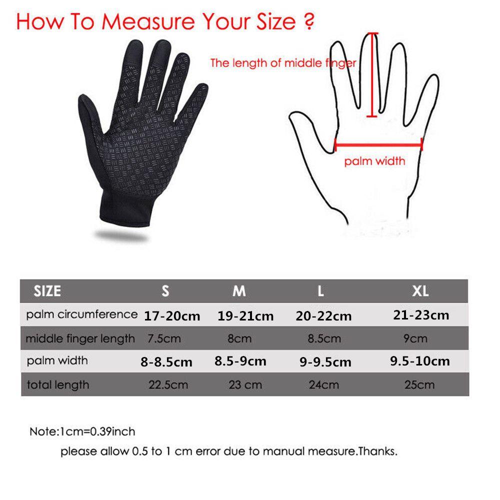 Fashion Thermal Riding Windproof Touch Screen Mitten Warm Gloves Anti-slip Sports Gloves