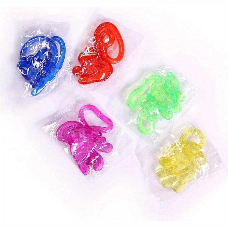 70ks Sortiment Malé třpytivé plácací ruce, Dárky na Valentýna, Dárky na narozeninovou oslavu, Lepkavé ruce, Antistresové rekvizity, Halloweenské výplně do košíku