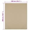 Vidaxl Fitted Sheet, Taupe, 140X200 Cm, Cotton Jersey