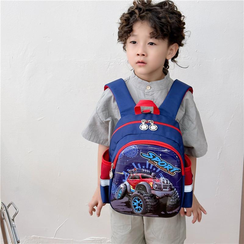 Adorable Cartoon Car Backpack For Preschool Boys And Girls In Multiple Colors