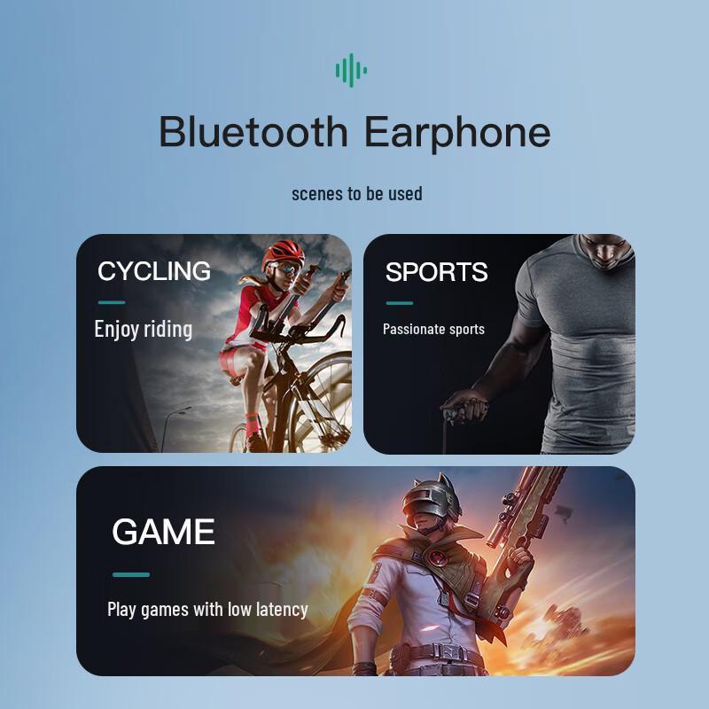 Newmine GE12 OWS Air Conduction Clip-on Bluetooth Sport Earbuds