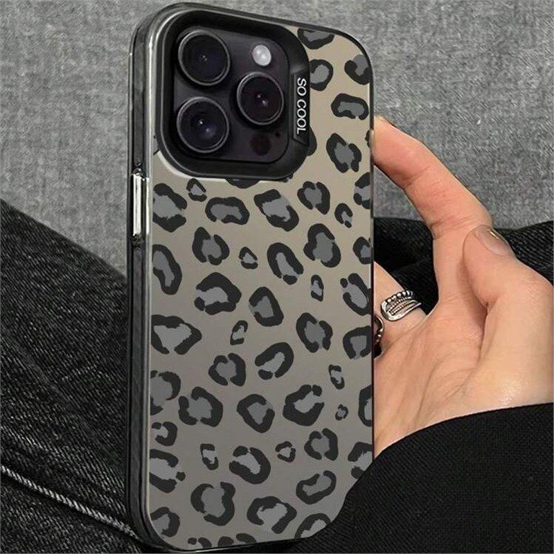 

Black Leopard Print iPhone 14 Pro Max/13/12/11/16e Case iPhone 12 Pro Max