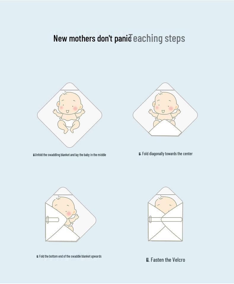 Pure Cotton Newborn Swaddle Blanket - 120g, Perfect for Spring & Autumn, Ideal for Delivery Room and Baby Wraps.