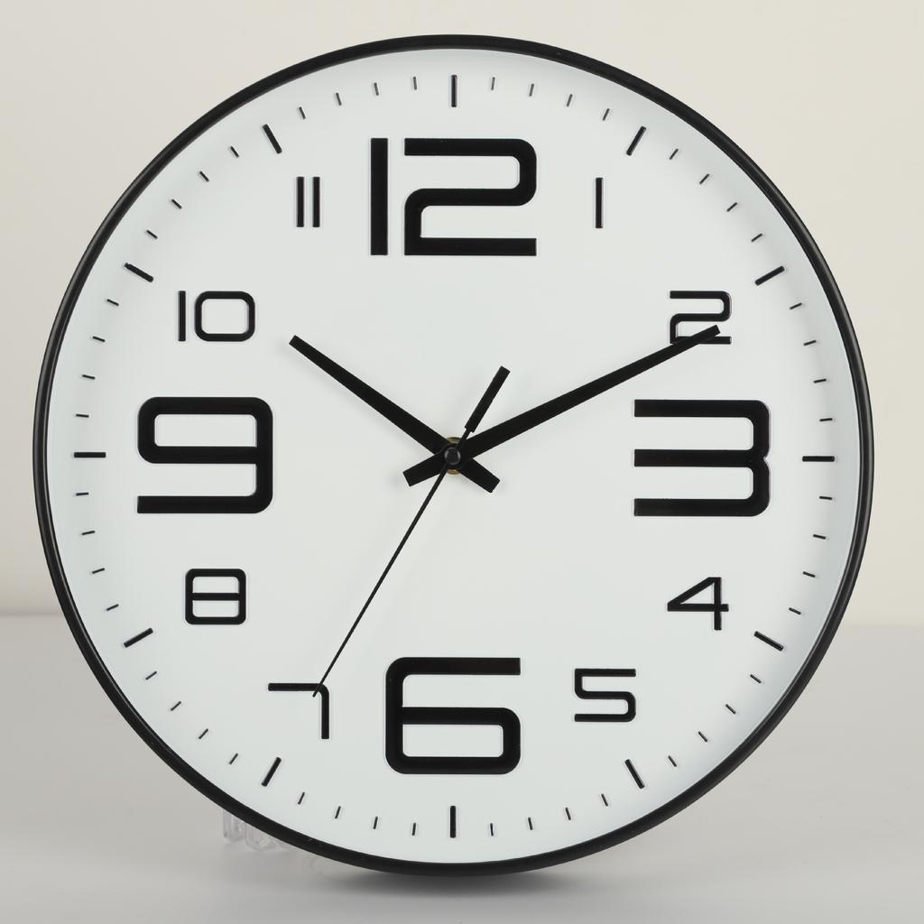 10 Inch 25CM Fashionable Home 3D Wall Clock Bedroom Living Room Simple Nordic Style Clock