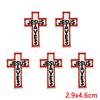 5pcs Wholesale Cartoon Jesus Embroidered For Clothes Iron On Patches For Clothing Hats Backpack Jackets Sew Embroidery Badges 