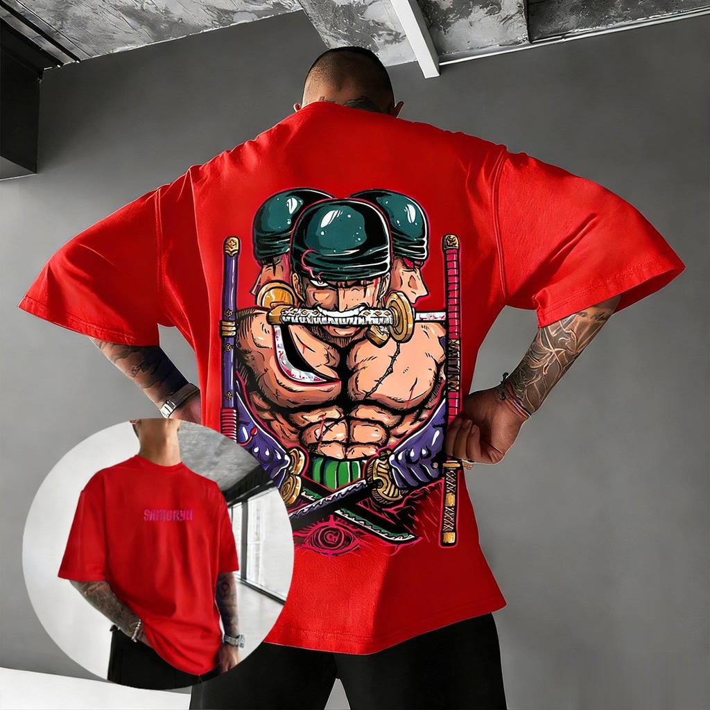 Oversized Vintage One Piece Zoro Graphic T Shirt Men Women Short Sleeve Tee  Anime Print 2026 Summer Y2k Streetwear Casual Tops