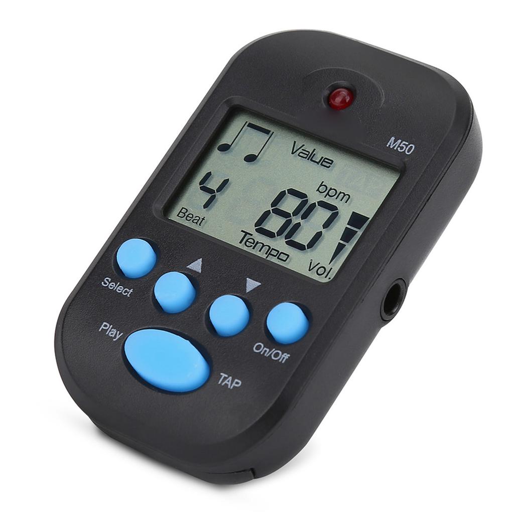Mini Digital Beat Tap M50 Tempo Metronome Clip Musical Instruments