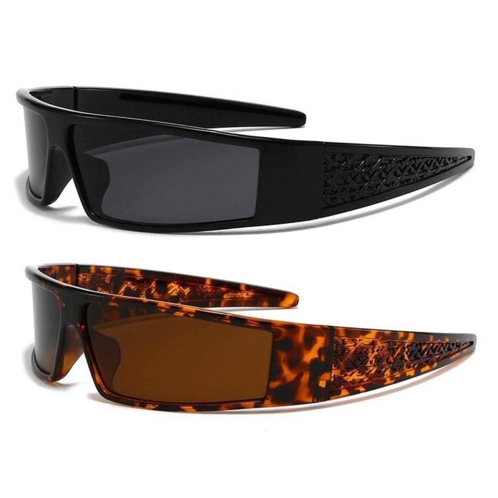 2PCS Futuristic Oval Glasses Stylish Y2K-Inspired Design for Fashionable Pography Social Media and Everyday Wear