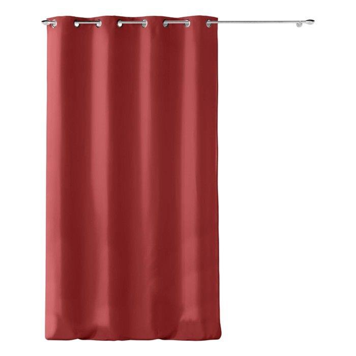 Rideau à œillets - EDEN - Collection Absolu - 140 x 280 cm - Grenade - Microfibre