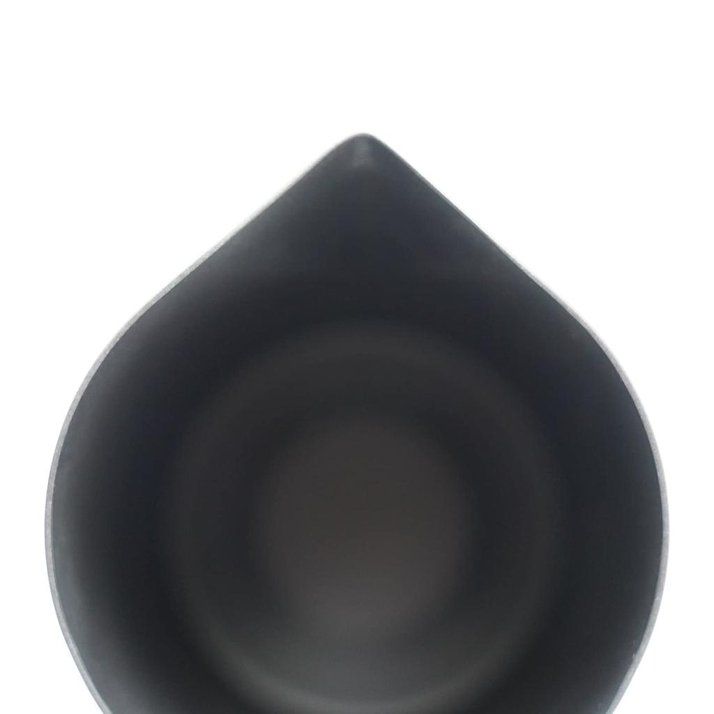 FUN COFFEE Milk Pitcher, Latte Art Milk Frothing PitcherJug, Stainless Steel, CoffeeEspresso, 15 oz (450ml), White (co-0008-1)