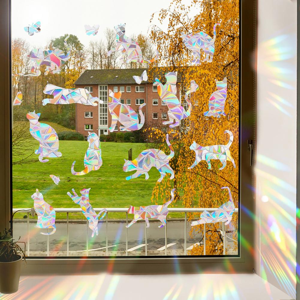 Pvc Window Stickers High-quality Pvc Window Decals Colorful Rainbow Window Stickers for Home Decoration Pvc for Bedroom
